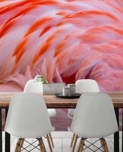 Flamingo-Wirbel Wandgemälde