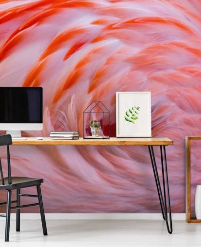 Papier Peint Fresque Flamingo Swirl Papier Peint Fresque Flamingo Swirl