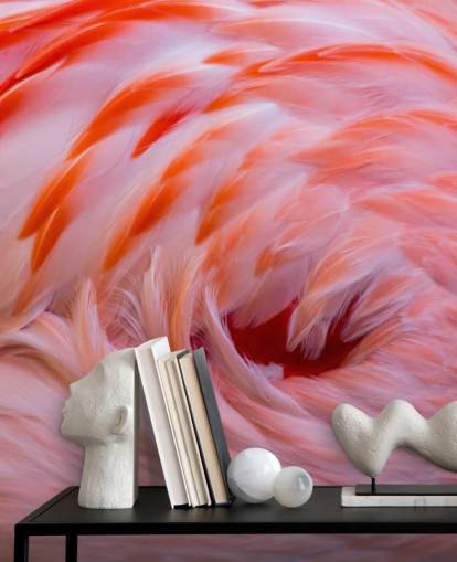 Flamingo Swirl Wall Mural