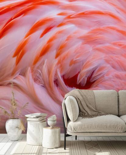 Flamingo pyörre seinämaalaus