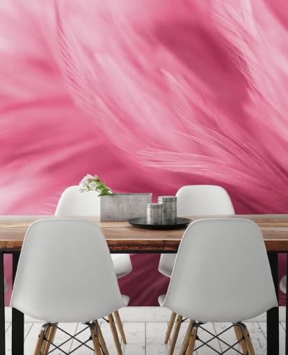 Wispy Pink Feather Tulosta Taustakuva