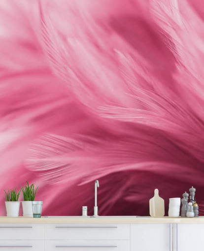 Wispy Pink Feather Tulosta Taustakuva Wispy Pink Feather Tulosta Taustakuva