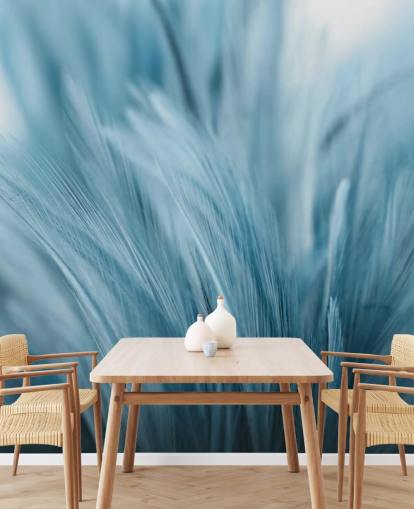 Aschblaue Feder Druck-Wandbild