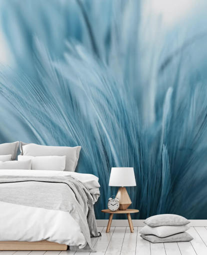 Ash Blue Verenprint Muurschildering