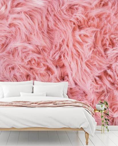 Pink Sheep Rug Wall Mural