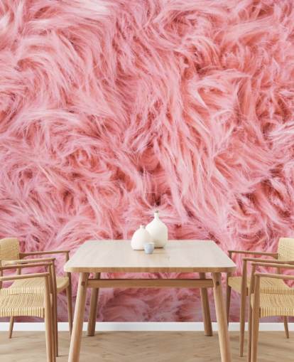 Pink Sheep Rug Wall Mural
