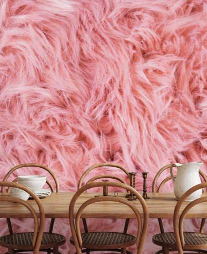 Pink Får Tæppe Vægmaleri Pink Får Tæppe Vægmaleri