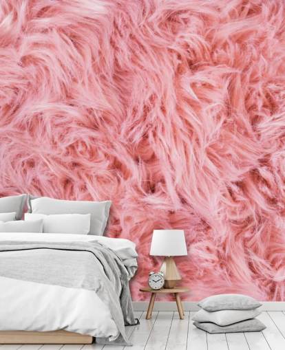 Pink Sheep Rug Wall Mural