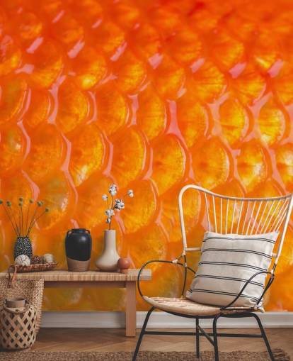 Decorazione murale con stampa di pesci rossi Decorazione murale con stampa di pesci rossi