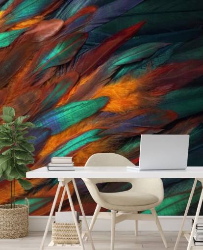 Decadente veerprint behang