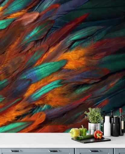 Decadent Feather Print Wallpaper Decadent Feather Print Wallpaper
