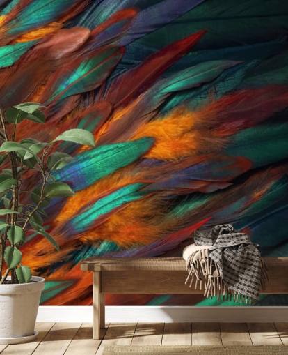 Decadent Feather Print Wallpaper Decadent Feather Print Wallpaper