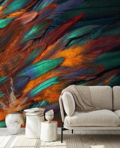 Decadent Feather Print Wallpaper Decadent Feather Print Wallpaper