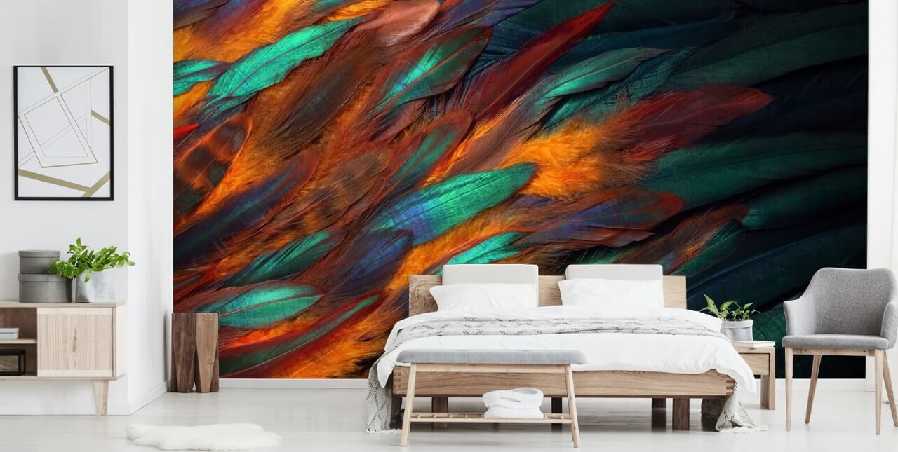 Dekadent Fjer Print Baggrund