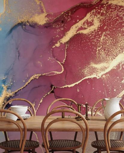 purple and blue watercolor wallpaper mural called Purple and Blue Watercolor for bedrooms and bathrooms