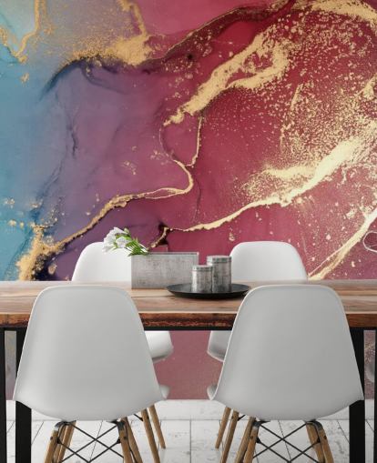 purple and blue watercolour wallpaper mural called Purple and Blue Watercolour for bedrooms and bathrooms