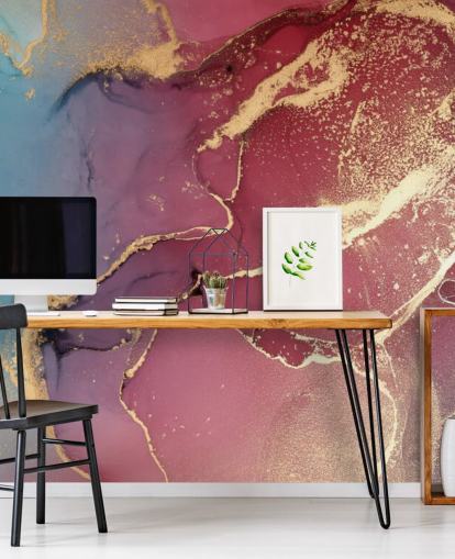 purple and blue watercolour wallpaper mural called Purple and Blue Watercolour for bedrooms and bathrooms