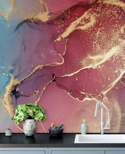 purple and blue watercolor wallpaper mural called Purple and Blue Watercolor for bedrooms and bathrooms purple and blue watercolor wallpaper mural called Purple and Blue Watercolor for bedrooms and bathrooms