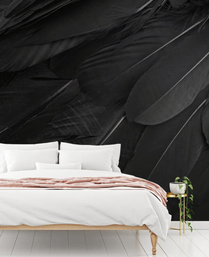 Raven Feather Print veggmaleri