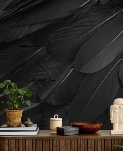 Raven Feather Print veggmaleri