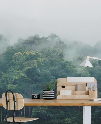 Misty Jungle Wallpaper