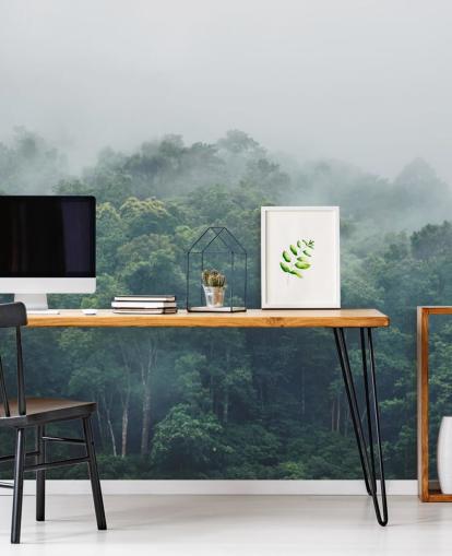 Misty Jungle Wallpaper