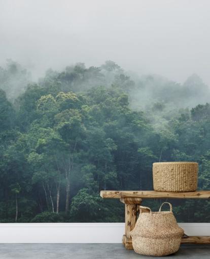 Misty Jungle Wallpaper
