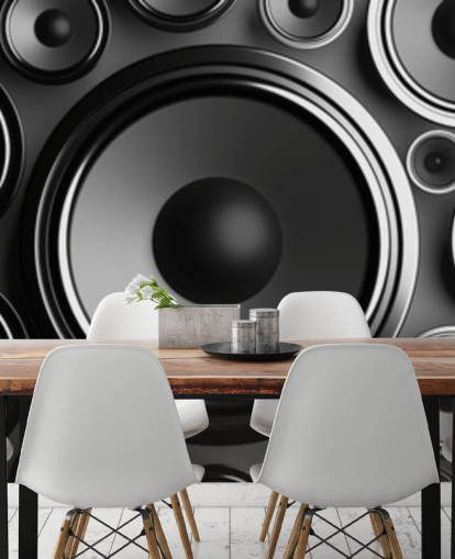 dark grey speakers wallpaper