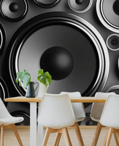 dark grey speakers wallpaper