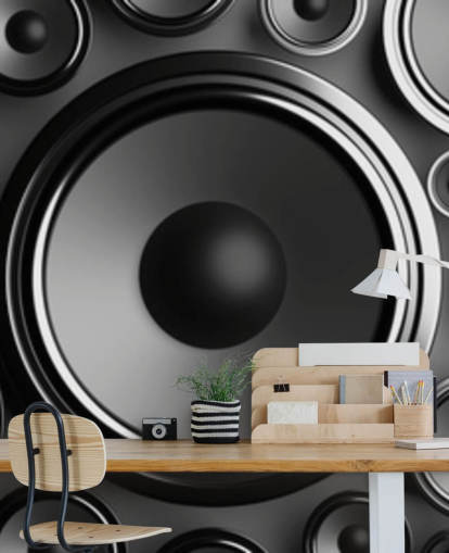 dark grey speakers wallpaper