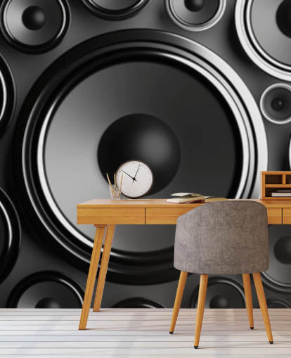 dark grey speakers wallpaper