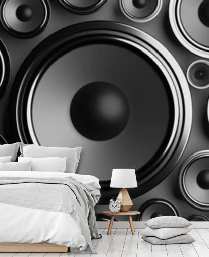 dark grey speakers wallpaper
