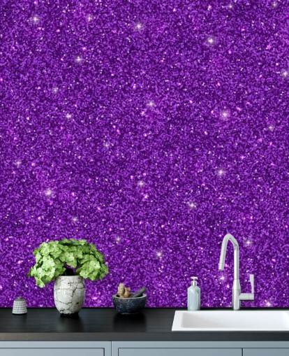 Carta da parati glitter viola
