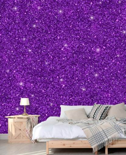 Lila Glitter Wallpaper