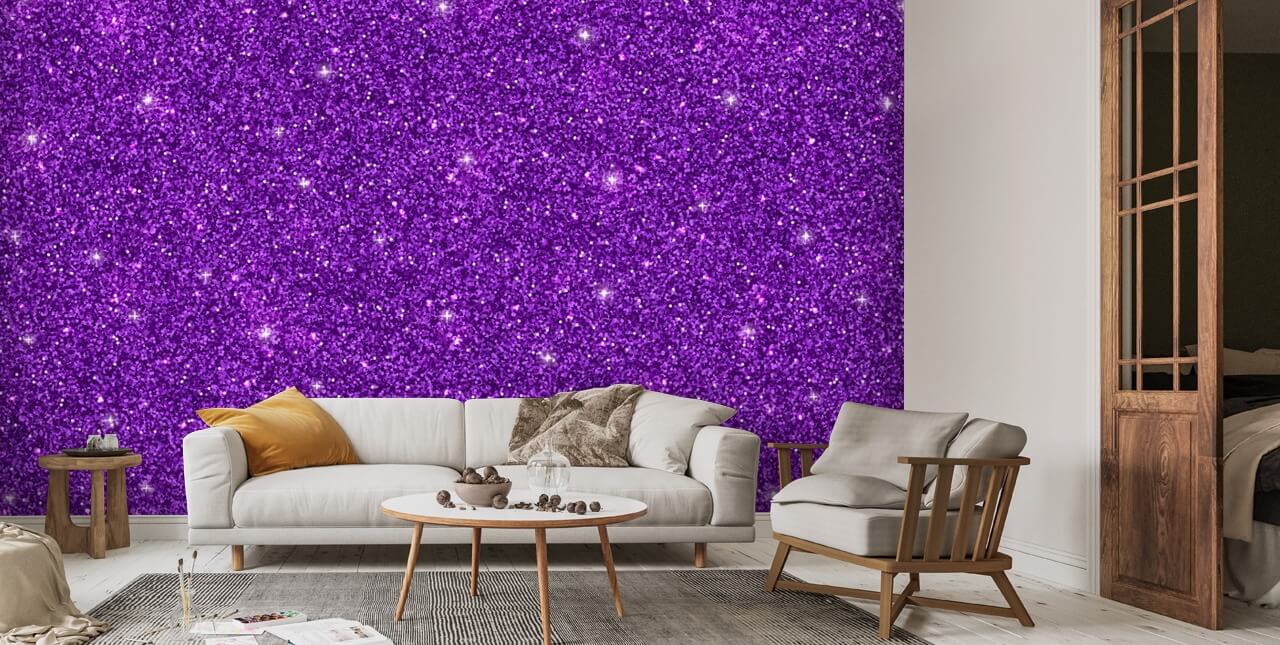 Purple Glitter Wallpaper | Wallsauce US