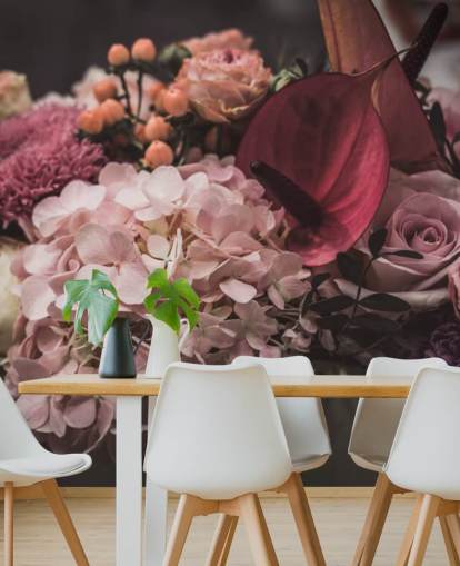 Pink and Purple Floral Wallpaper