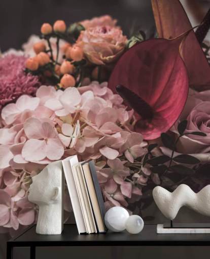 Pink og Lilla Floral Baggrund Pink og Lilla Floral Baggrund