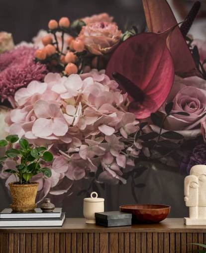 Pink and Purple Floral Wallpaper