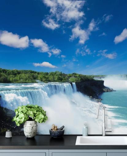 Decorazione murale con cascate del Niagara