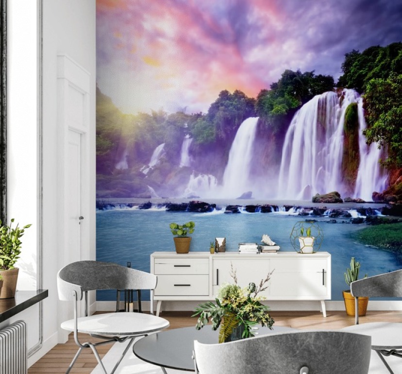 Papier peint et peintures murales en cascade | Wallsauce FR