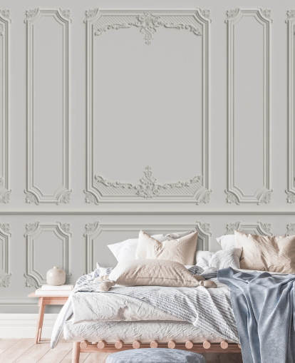 papel pintado panel blanco adornado papel pintado panel blanco adornado