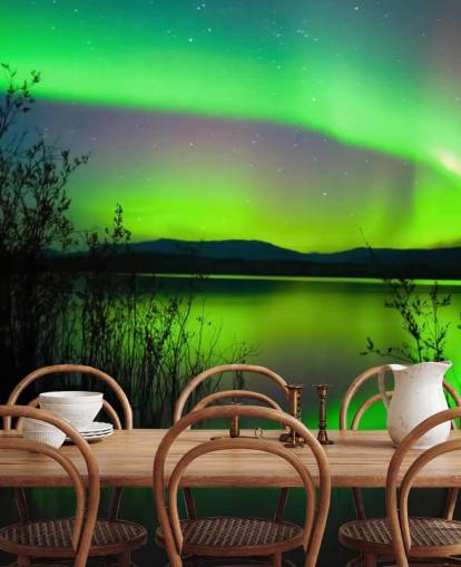 Papier Peint Vert Northern Lights