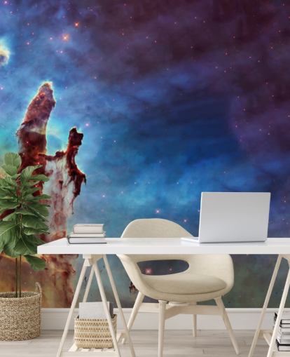 Orange Nebula Claw Against Colourful Background