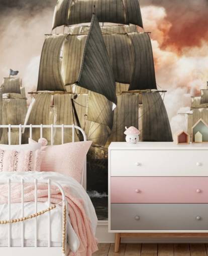 merirosvolaivoja vesillä tapetti