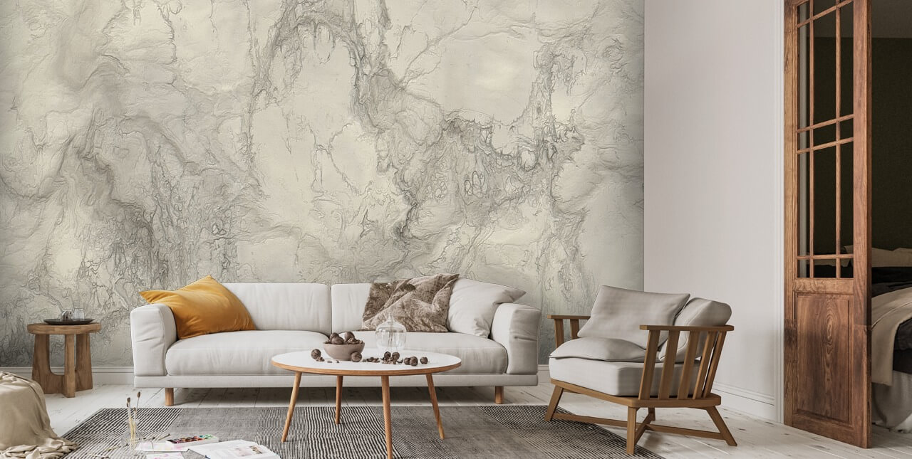 Fine Grey Marble Wallpaper | Wallsauce EU