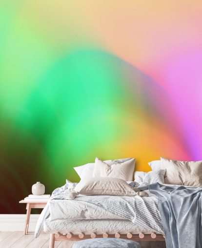 Colourful Glow Abstract Mural