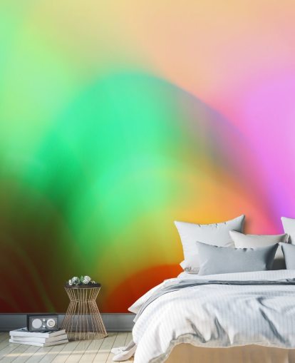 Buntes Glühen abstraktes Wandbild