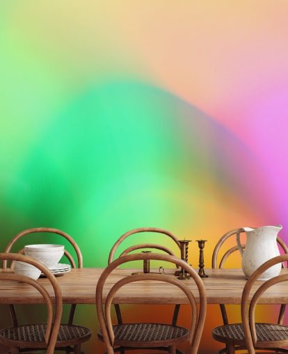 Buntes Glühen abstraktes Wandbild