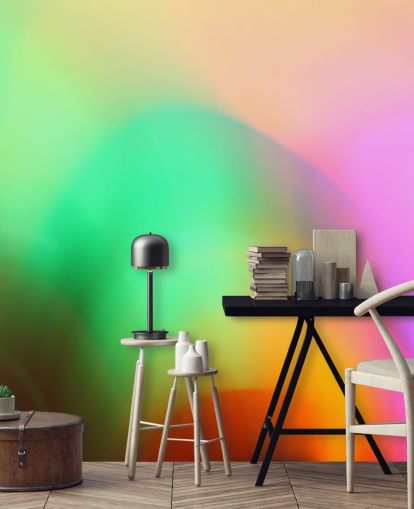 Decorazione murale astratta colorata