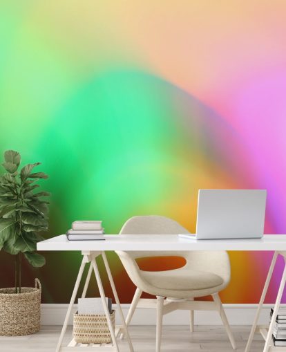 Decorazione murale astratta colorata